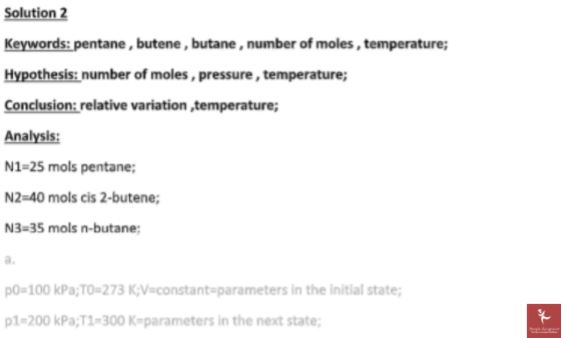 chemical engineering homework help sample solution