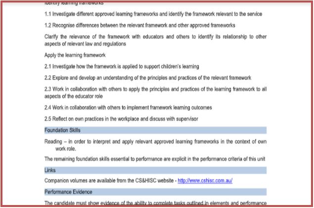 childcare course assignment help sample