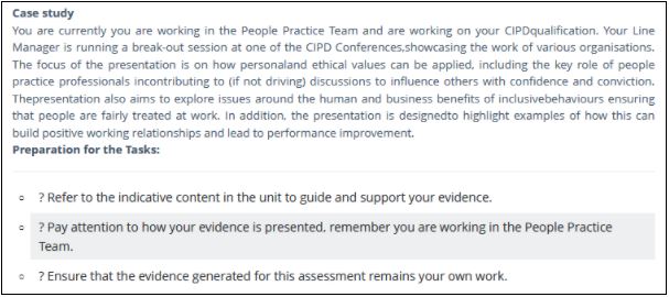 cipd level 3 foundation certificate in people practice sample