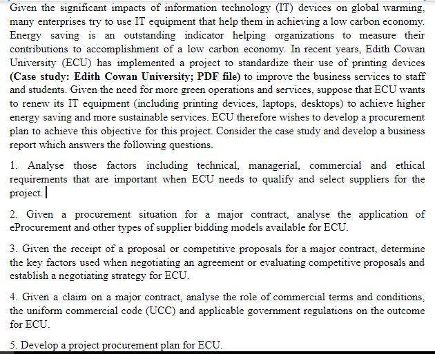 contract and procurement management sample canada