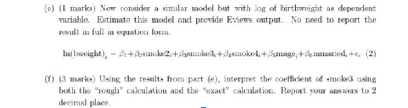 econometrics homework help sample question online