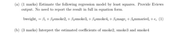 econometrics homework help sample question