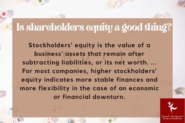 is shareholders equity a good thing