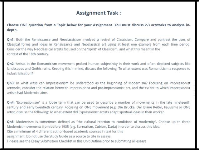 modernism english literature assignment solution