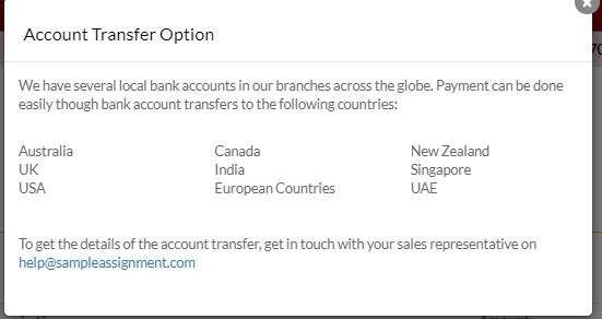 pay via account transfer