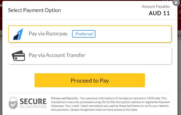 pay via transfer