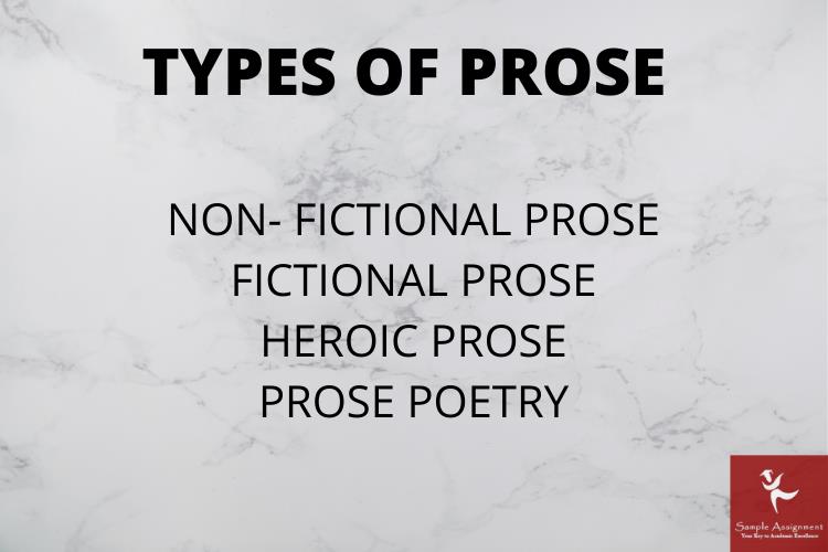 prose types