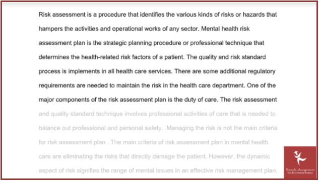 psychiatry homewok help sample