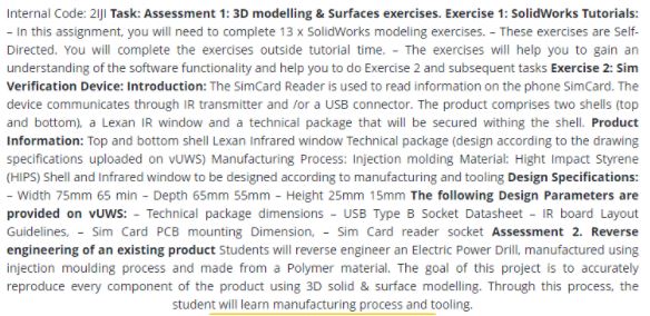 solidworks assignment help sample