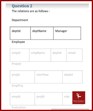 sql homework help service sample question