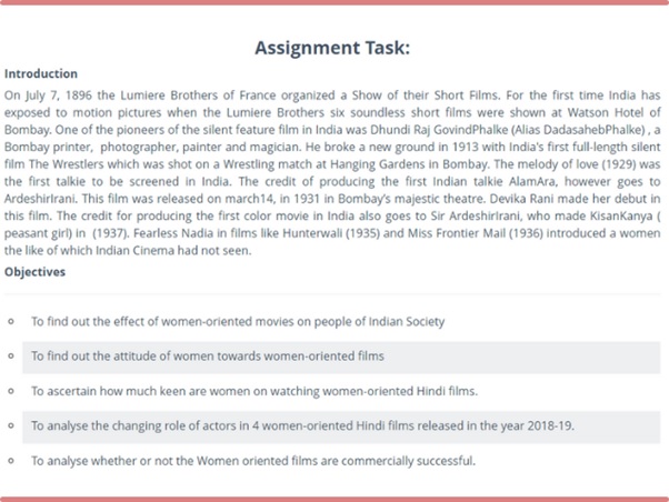 theatre studies sample assignment task online