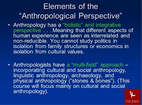 Anthropology Assignment Help Elements of the Anthropology