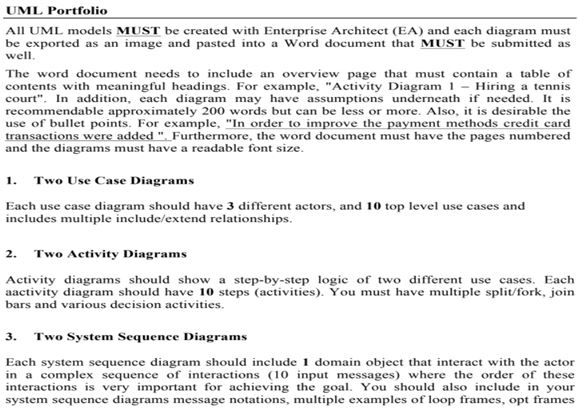 Assignment Done By Our Information Systems Assignment Help Online UML Portfolio