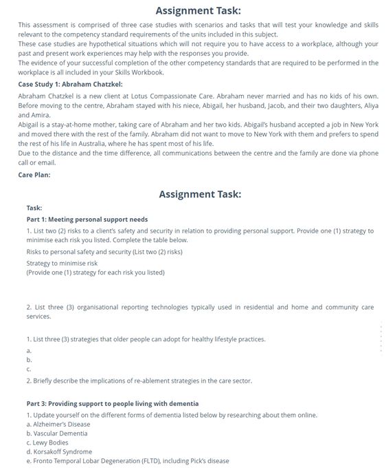 CHC33015 Certificate III assignment solutions