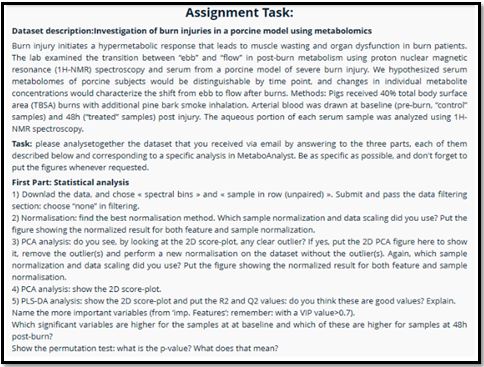 Chemometrics Assignment Help Assignment Task