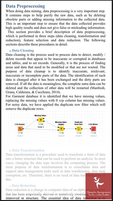 Data preprocessing KNIME assignment help