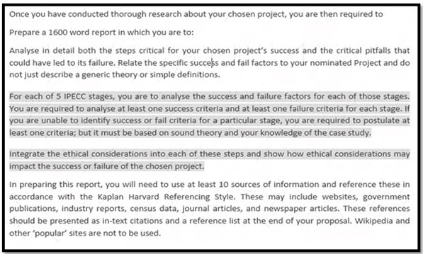 Example of Project Initiation Coursework Help for Your Reference