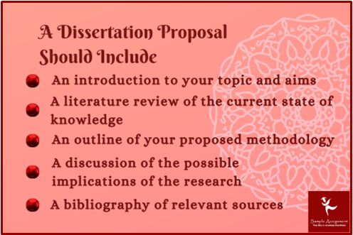 Dissertation Proposal Writing Help