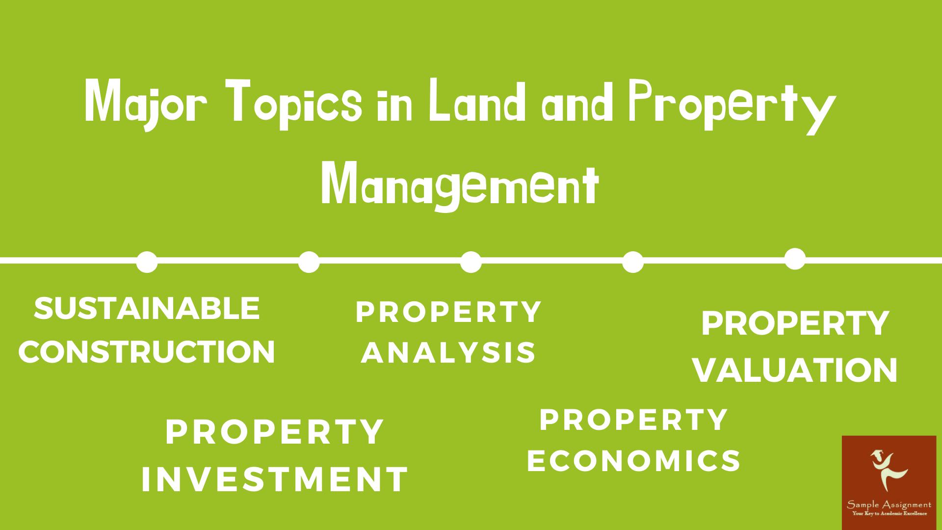 Land and Property Management Assignment Help