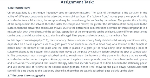 Surface Chemistry Assignment assessment Help