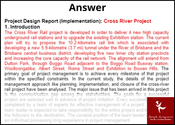 architecture assignment sample answer