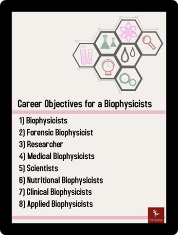 career objective for a biophysicists