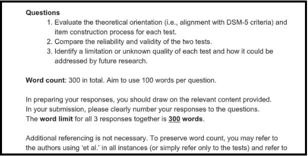 clinical psychology assignment sample