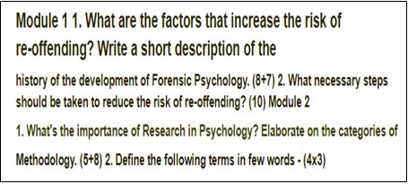 forensic psychology assignment sample