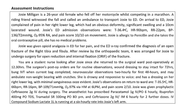 fracture nursing homework sample question