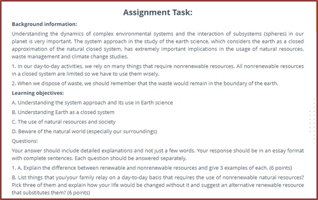 geo planning and design sample assignment task