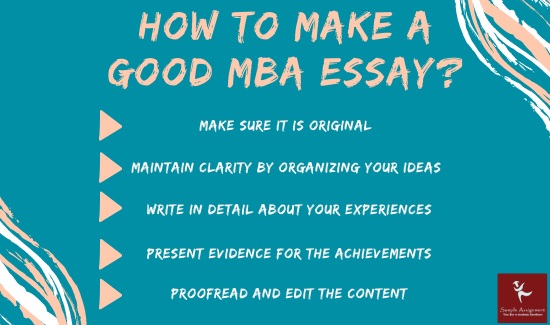 how to make a good mba essay