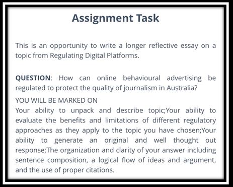 journalism assignment help task