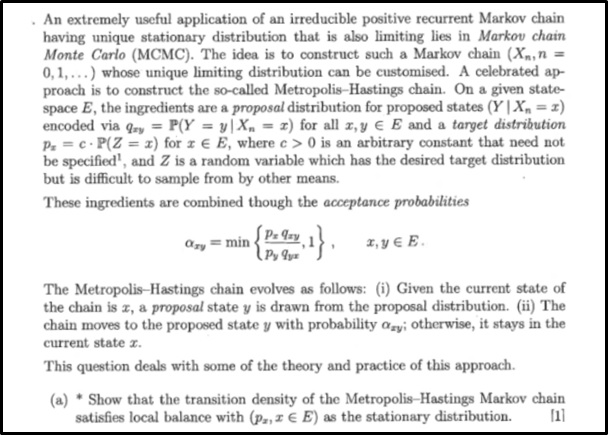 markov chains assignment sample