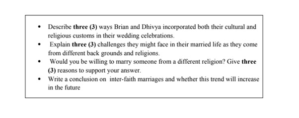 online comparative religions assignment sample question