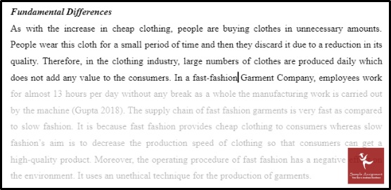 online fashion essay help sample solution