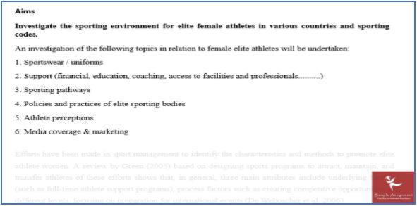 online sport athlete management assignment sample