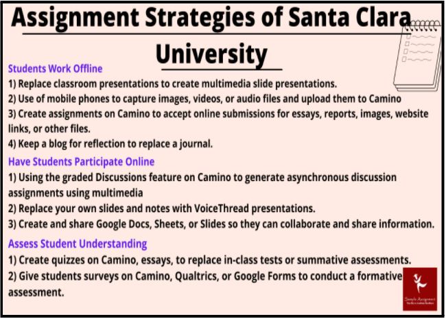 santa clara university assignment