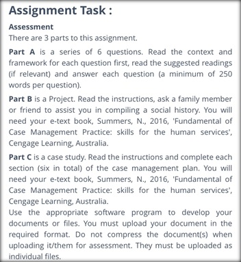 society management sample assignment task