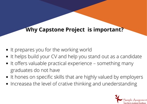 why capstone project is important