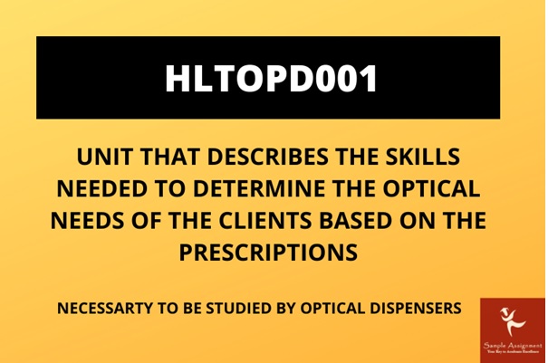 HLTOPD001 importance