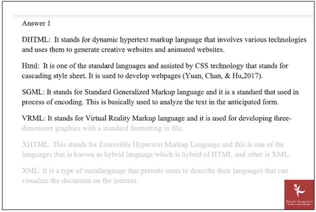 HTML assignment help in the USA answer