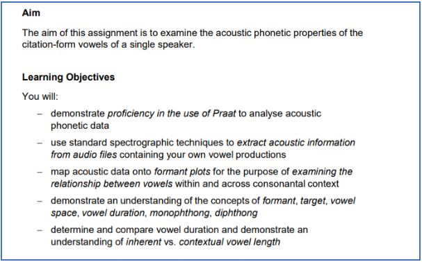 audiology homework sample