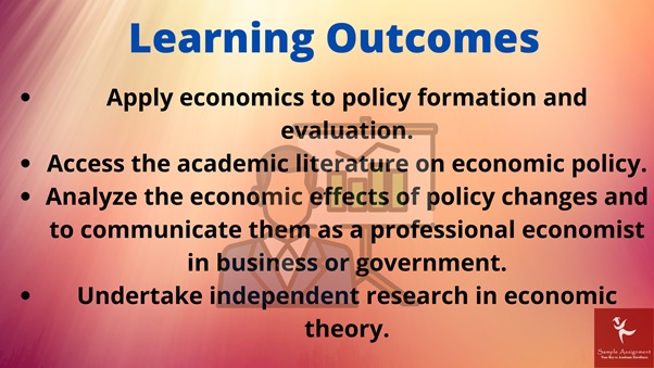 economic policy assignment help learning outcome