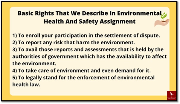 environmental health and safety law assignment help