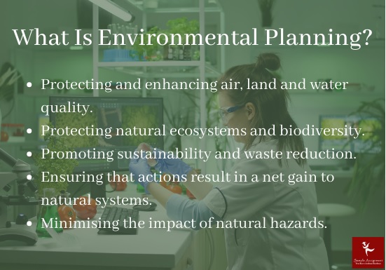 environmental planning assignment help