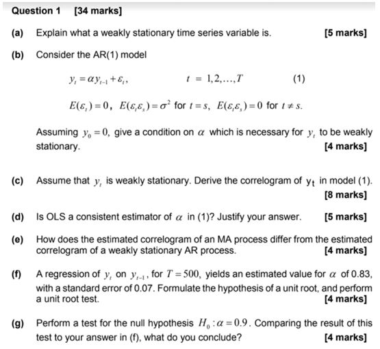 financial econometrics assignment help assignment