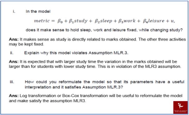 financial econometrics assignment sample online