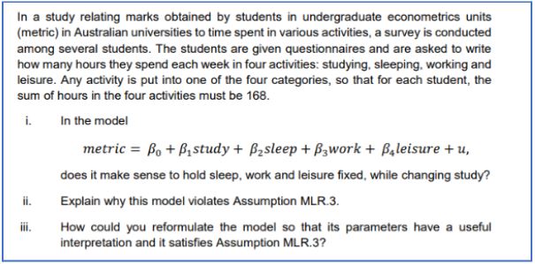 financial econometrics assignment sample