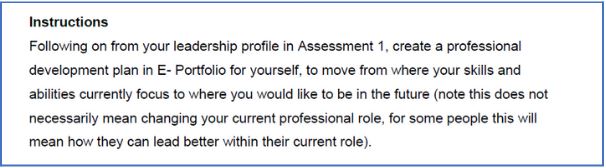 leadership in healthcare assessment sample online