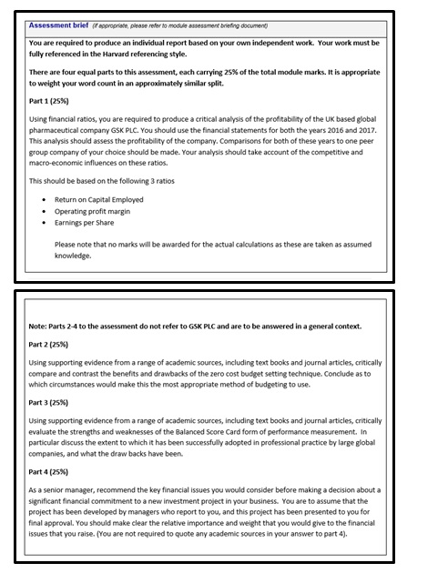 managing business financial performance case study help question sample